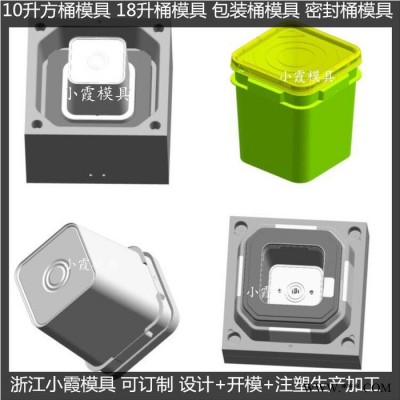 中国注塑模具厂家 20L密封桶模具18升润滑油桶模具