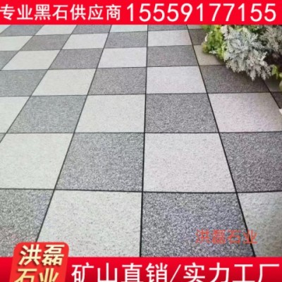 福建黑麻石 深灰麻芝麻黑广场地铺石厚板 地板砖